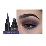 Colorful Seal Stamp Liquid Eyeliner Pen Waterproof Fast Dry Black Eye Liner Pencil With Eyeliner Cosmetic Double-ended Eyeliner