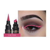 Colorful Seal Stamp Liquid Eyeliner Pen Waterproof Fast Dry Black Eye Liner Pencil With Eyeliner Cosmetic Double-ended Eyeliner
