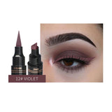 Colorful Seal Stamp Liquid Eyeliner Pen Waterproof Fast Dry Black Eye Liner Pencil With Eyeliner Cosmetic Double-ended Eyeliner