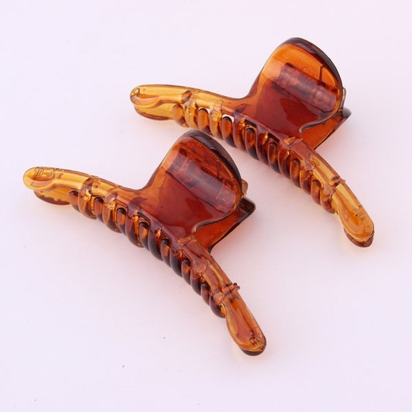 Fashion Simple Hair Claw Clips For Women Good Quality Plastic Crab For Hair Ponytail Holder Beauty Salon Tools Hairdressing .