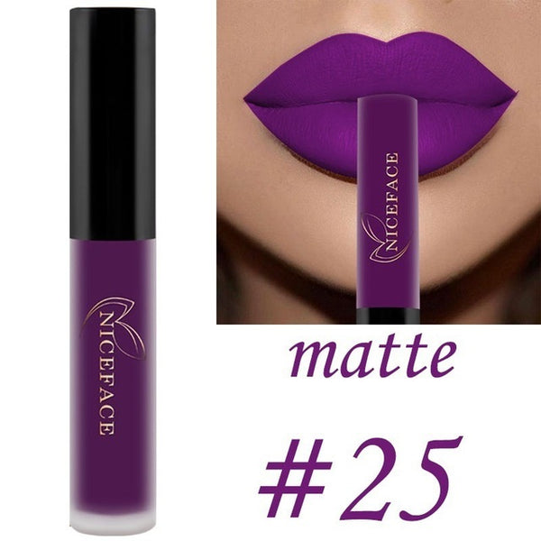 26 color liquid lipstick sexy nude matte liquid lipstick waterproof lasting moisturizing lip gloss lips cosmetics