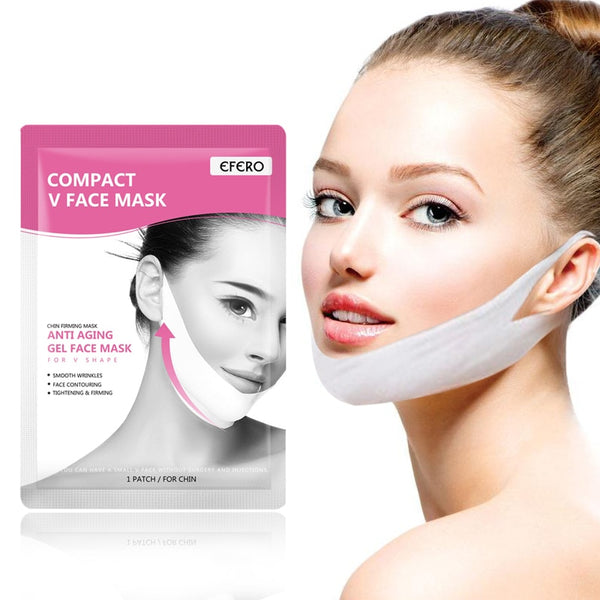 EFERO Women Lift Up V Face Chin Masks Lifting Slimming Cheek Smooth Wrinkles Cream Face Neck Peel-off Masks Bandage Skin Care