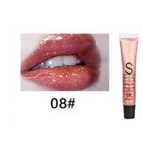 Hot 12ml Candy Color Waterproof Lip Gloss Makeup Lipgloss Long Lasting Glitter Liquid Lipstick for Cosmetics Women Girls TSLM2