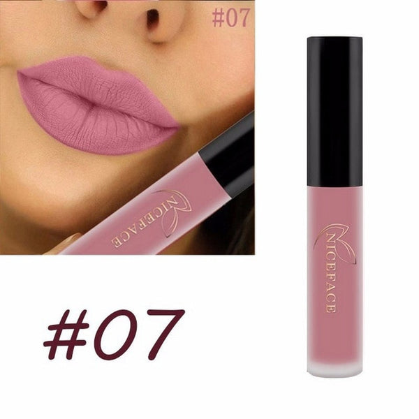 24 Color Liquid Lipstick Matte Long Lasting Makeup Lips Red Matt Nude Gloss Cosmetics Waterproof Matte Lipsticks