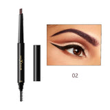 MIXDAIR Eyebrow Enhancer With Stencil Eyes Make Up Tools Cosmetics Natural Long Lasting Paint Waterproof Black Eyebrow Pencil