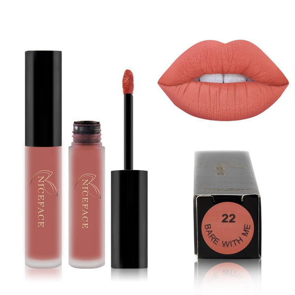 26 color liquid lipstick sexy nude matte liquid lipstick waterproof lasting moisturizing lip gloss lips cosmetics