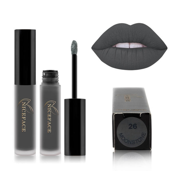 26 color liquid lipstick sexy nude matte liquid lipstick waterproof lasting moisturizing lip gloss lips cosmetics
