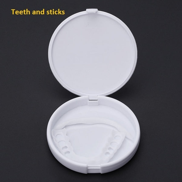 Comfortable Natural Cosmetic Fake Tooth Cover Snap On Silicone Perfect Smile Veneers Teeth Upper Beauty Tool Teeth for Men Women