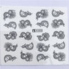 YZWLE 32 Styels Beauty DIY Black Lace Flower Sticker Nail Art Decals for Women Tips Water Transfer Accessory