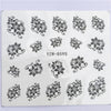 YZWLE 32 Styels Beauty DIY Black Lace Flower Sticker Nail Art Decals for Women Tips Water Transfer Accessory