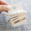 3pcs/set Pearl Metal Hair Clip Bobby Pin Barrette Hairpin Hair Accessories Beauty Styling Tools Hairpins Hairclip Women