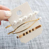 3pcs/set Pearl Metal Hair Clip Bobby Pin Barrette Hairpin Hair Accessories Beauty Styling Tools Hairpins Hairclip Women