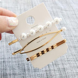 3pcs/set Pearl Metal Hair Clip Bobby Pin Barrette Hairpin Hair Accessories Beauty Styling Tools Hairpins Hairclip Women