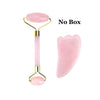 Portable Rose Quartz Facial Massage Crystal Stone Face Lift Jade Massager Roller Set Skin Care Wrinkle Removal Tool for Women