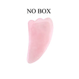Portable Rose Quartz Facial Massage Crystal Stone Face Lift Jade Massager Roller Set Skin Care Wrinkle Removal Tool for Women