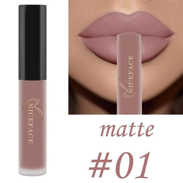 26 color liquid lipstick sexy nude matte liquid lipstick waterproof lasting moisturizing lip gloss lips cosmetics