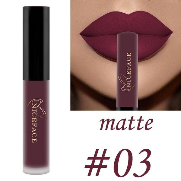 26 color liquid lipstick sexy nude matte liquid lipstick waterproof lasting moisturizing lip gloss lips cosmetics