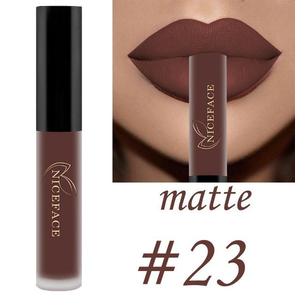 26 color liquid lipstick sexy nude matte liquid lipstick waterproof lasting moisturizing lip gloss lips cosmetics