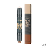 Women Highlighter  Eye Face Concealer Stick Contouring Bronzers Green Pencil Cosmetic 3D Makeup Corrector Contour Stick