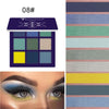 9 Colors Glitter Eyeshadow Palette Matte Eyes Makeup Pallete Eye Shadow Palette Shimmer Diamond Powder Pigment Cosmetics