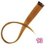 AISI BEAUTY Single Clip In One Piece Hair Extensions Rainbow Colors Synthetic Long Straight Ombre Pink Grey Hairpieces for Women