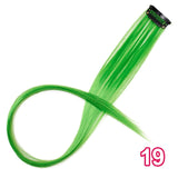 AISI BEAUTY Single Clip In One Piece Hair Extensions Rainbow Colors Synthetic Long Straight Ombre Pink Grey Hairpieces for Women