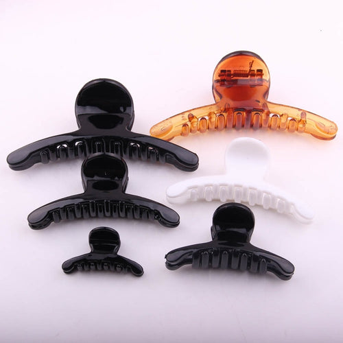 Fashion Simple Hair Claw Clips For Women Good Quality Plastic Crab For Hair Ponytail Holder Beauty Salon Tools Hairdressing .