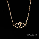 YWXXSZ   New Fashion Love Heart Bracelets for Women Charms Honey Bracelet Engagement Gifts Chain