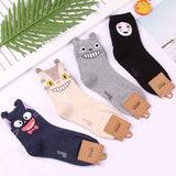 Anime My neighbor totoro socks No face cat funny fashion cute cartoon women sock spring autumn comfort happy korean cotton socks