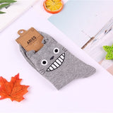 Anime My neighbor totoro socks No face cat funny fashion cute cartoon women sock spring autumn comfort happy korean cotton socks