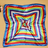 50*50cmFashion Women Square Head Scarf Wraps Scarves Ladies Printed Kerchief Neck Beautiful Scarf Shawl Comfortable