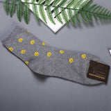 Korean Fruit Strawberry Peach Blueberry Lemon Women Crew Socks Warm Funny Cute Kawaii Streetwear Fashion Cotton Sock Skarpetki