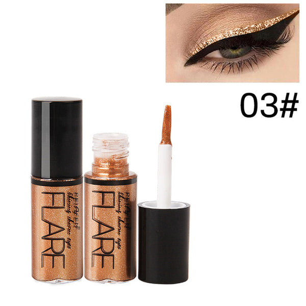 Professional Makeup Silver Rose Gold Color Liquid Glitter Eyeliner Shiny Eye Liners Women Eye Pigment Korean Cosmetic Waterproof