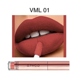 O.TWO.O Matte Lipstick Liquid Waterproof Long Lasting Velvet Lip Gloss Makeup Smooth Pigment Lip Tint Red Lips Cosmetics
