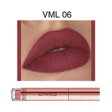 O.TWO.O Matte Lipstick Liquid Waterproof Long Lasting Velvet Lip Gloss Makeup Smooth Pigment Lip Tint Red Lips Cosmetics