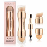 4 In 1 Makeup Brushes Foundation Eyebrow Shadow Eyeliner Blush Powder Brush Cosmetic Concealer Professional Maquiagem