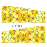 1 Sheet Water Transfer Women Full Cover Sticker Nail Art Decals Nail Art Beauty Purple Rose Decorations Polish Tips TRSTZ369-352