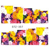 1 Sheet Water Transfer Women Full Cover Sticker Nail Art Decals Nail Art Beauty Purple Rose Decorations Polish Tips TRSTZ369-352