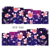 1 Sheet Water Transfer Women Full Cover Sticker Nail Art Decals Nail Art Beauty Purple Rose Decorations Polish Tips TRSTZ369-352