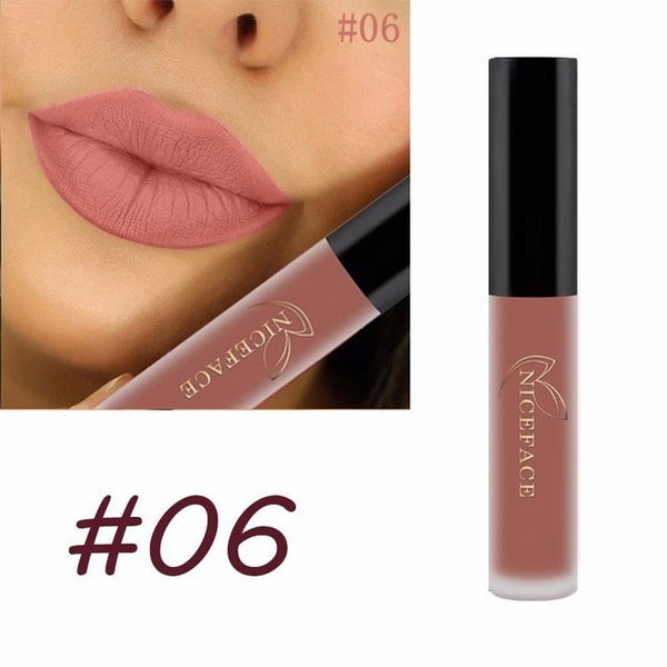 24 Color Liquid Lipstick Matte Long Lasting Makeup Lips Red Matt Nude Gloss Cosmetics Waterproof Matte Lipsticks