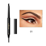 MIXDAIR Eyebrow Enhancer With Stencil Eyes Make Up Tools Cosmetics Natural Long Lasting Paint Waterproof Black Eyebrow Pencil